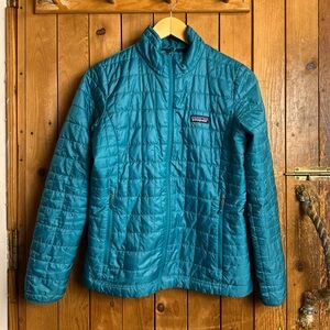 Patagonia Nano Puff Jacket in Teal Women’s Size Small